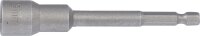 Steckschlüssel-Einsatz Sechskant, extra lang | für Bohrmaschinen | Antrieb Außensechskant 6,3 mm (1/4") | SW 13 mm