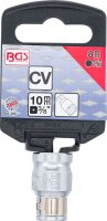 Bit-Adapter mit Haltekugel | Innenvierkant 10 mm (3/8") | Innensechskant 8 mm (5/16")