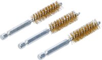 Messingbürste | 13 mm | Antrieb Außensechskant 6,3 mm (1/4") | 3-tlg.
