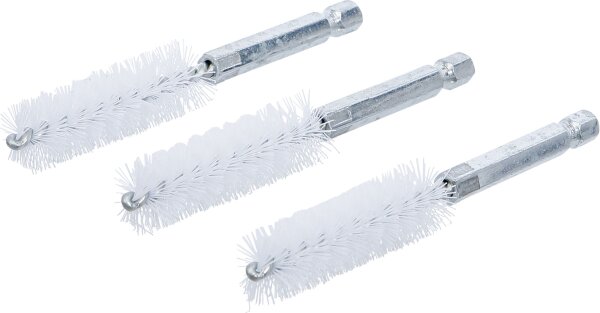 Nylonbürste | 15 mm | Antrieb Außensechskant 6,3 mm (1/4") | 3-tlg.
