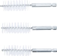 Nylonbürste | 19 mm | Antrieb Außensechskant 6,3 mm (1/4") | 3-tlg.