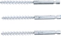 Nylonbürste | 8 mm | Antrieb Außensechskant 6,3 mm (1/4") | 3-tlg.
