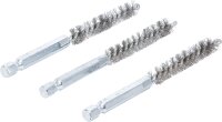 Stahlbürste | 9 mm | Antrieb Außensechskant 6,3 mm (1/4") | 3-tlg.