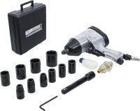 Druckluft-Schlagschrauber mit Werkzeugsatz | 12,5 mm...