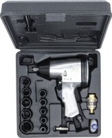 Druckluft-Schlagschrauber mit Werkzeugsatz | 12,5 mm (1/2") | 312 Nm | 16-tlg.
