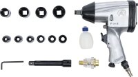 Druckluft-Schlagschrauber mit Werkzeugsatz | 12,5 mm (1/2") | 312 Nm | 16-tlg.