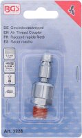 Gewindestecknippel | 6,3 mm (1/4") Außengewinde