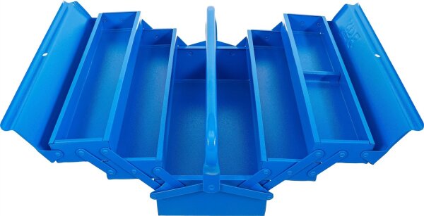 Metall-Werkzeugkasten | leer | 420 x 200 x 200 mm | 5 Fächer