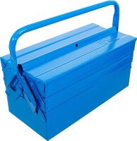 Metall-Werkzeugkasten | leer | 420 x 200 x 200 mm | 5 Fächer