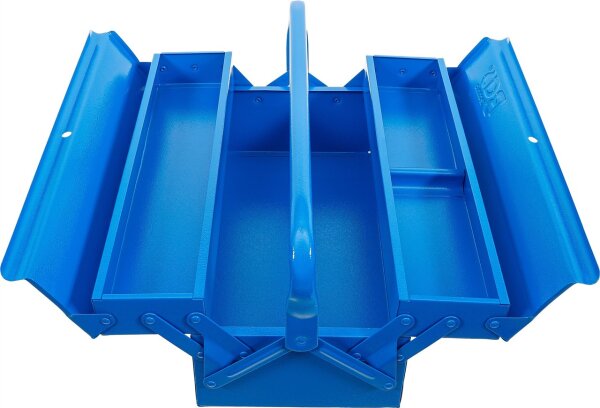 Metall-Werkzeugkasten | leer | 420 x 200 x 150 mm | 3 Fächer