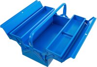 Metall-Werkzeugkasten | leer | 420 x 200 x 150 mm | 3 Fächer