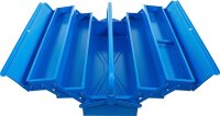 Metall-Werkzeugkasten | leer | 530 x 200 x 200 mm | 5 Fächer