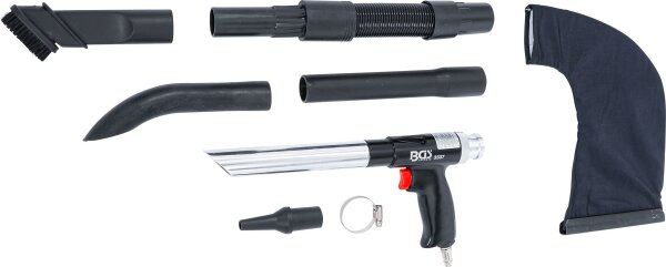 Druckluft-Saug- / Blaspistole | umschaltbar | 8-tlg.