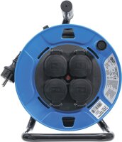 Kabeltrommel | 25 m | 3 x 1,5 mm² | 4 Steckdosen mit...
