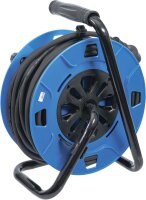 Kabeltrommel | 25 m | 3 x 1,5 mm² | 4 Steckdosen mit Verschlusskappe | IP 44 | 3500 W