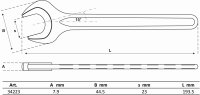 Einmaulschlüssel | DIN 894 | SW 23 mm