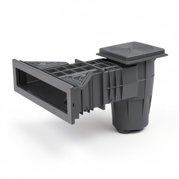 OKU Slim Skimmer Lux anthrazit RAL7016 mit Messingbuchse