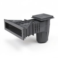 OKU Slim Skimmer Lux anthrazit RAL7016 mit Messingbuchse