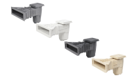 OKU Slim Skimmer Lux anthrazit RAL7016 mit Messingbuchse