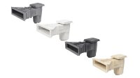 OKU Slim Skimmer Lux beige RAL1015 mit Messingbuchse