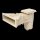 OKU Slim Skimmer Lux beige RAL1015 mit Messingbuchse