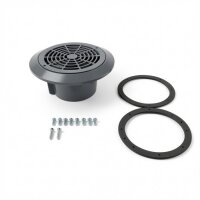 OKU Bodenablauf 2"IG grau  RAL7004   Abdeckrost...