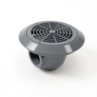 OKU Bodenablauf 2"IG grau  RAL7004   Abdeckrost...