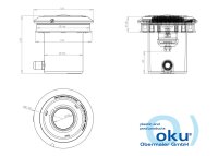 OKU Mini Unterwasserscheinwerfer für Beton- und Folien-