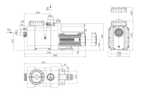 OKU BADU EV Delta, 1~, 1,10 kW mit Wechselstrommotor 230...