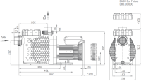 OKU BADU EV Eco Future, 1~, 1,10 kW mit Wechselstrommotor...
