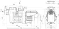 OKU BADU Eco Flex, P1 0,08 -  2,60 kW P2 0,05 - 2,20 kW / 230V