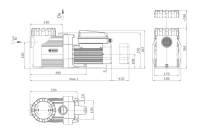 OKU BADU EV Prime, 1~, 1,10 kW mit Wechselstrommotor 230...