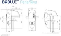 OKU BADU Jet Perla, weiße LED 40 m³/h
