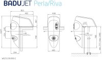 OKU BADU Jet Riva, multicolor LED 58 m³/h