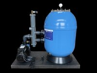 OKU GFK Sandfilteranlage Atlantica Ø 510 mm mit BESGO - Stangenventil 5-Wege | Rückspülventil und BADU Alpha ECO Soft Pumpe
