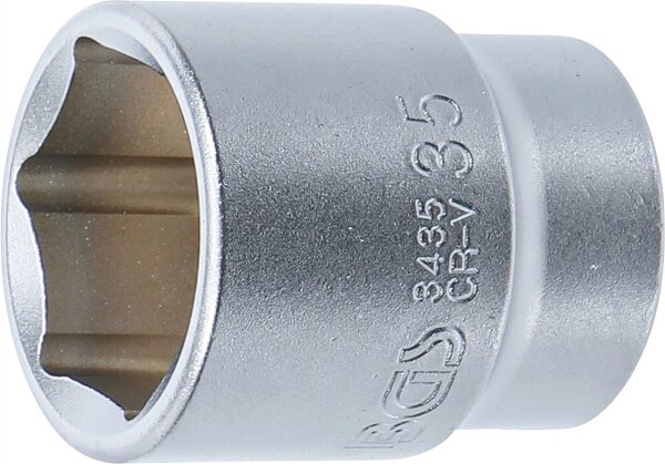 Steckschlüssel-Einsatz Sechskant | Antrieb Innenvierkant 20 mm (3/4") | SW 35 mm