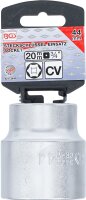 Steckschlüssel-Einsatz Sechskant | Antrieb Innenvierkant 20 mm (3/4") | SW 44 mm