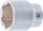 Steckschlüssel-Einsatz Sechskant | Antrieb Innenvierkant 20 mm (3/4") | SW 44 mm