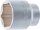 Steckschlüssel-Einsatz Sechskant | Antrieb Innenvierkant 20 mm (3/4") | SW 46 mm