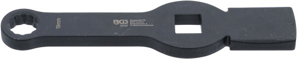 Schlag-Ringschlüssel | Zwölfkant | mit 2 Schlagflächen | SW 19 mm