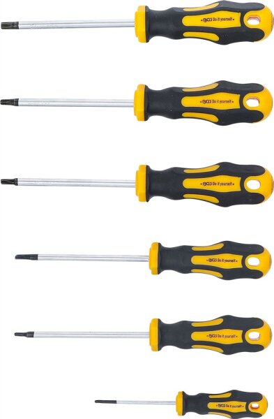 Schraubendreher-Satz | T-Profil (für Torx) T10 - T30 | 6-tlg.