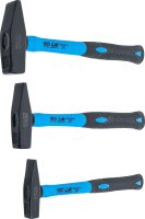 Schlosserhammer-Satz | Fiberglasstiel | DIN 1041 | 300 / 500 / 800 g | 3-tlg.