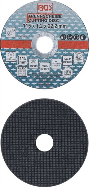 Trennscheiben für Edelstahl | Ø 115 x 1,0 x 22,2 mm | 5-tlg.