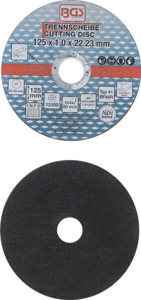 Trennscheiben für Edelstahl | Ø 125 x 1,0 x 22,2 mm | 5-tlg.