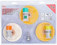 Polier-Sortiment für harte Metalle | 7-tlg.