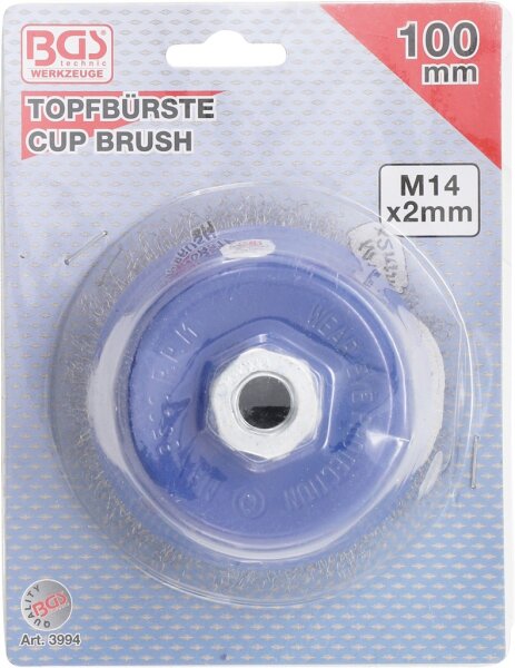 Topfbürste | Aufnahme M14 x 2,0 | Ø 100 x 67 mm