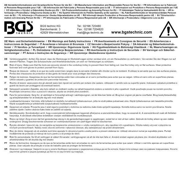 Werkstattwagen Profi Standard | 8 Schubladen | mit 234 Werkzeugen