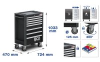Werkstattwagen Profi Exclusive | 8 Schubladen | mit 259...