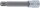 Bit-Einsatz | Länge 100 mm | Antrieb Innenvierkant 10 mm (3/8") | Keil-Profil (für RIBE) M10