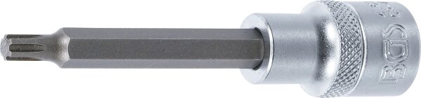 Bit-Einsatz | Länge 100 mm | Antrieb Innenvierkant 12,5 mm (1/2") | Keil-Profil (für RIBE) M6
